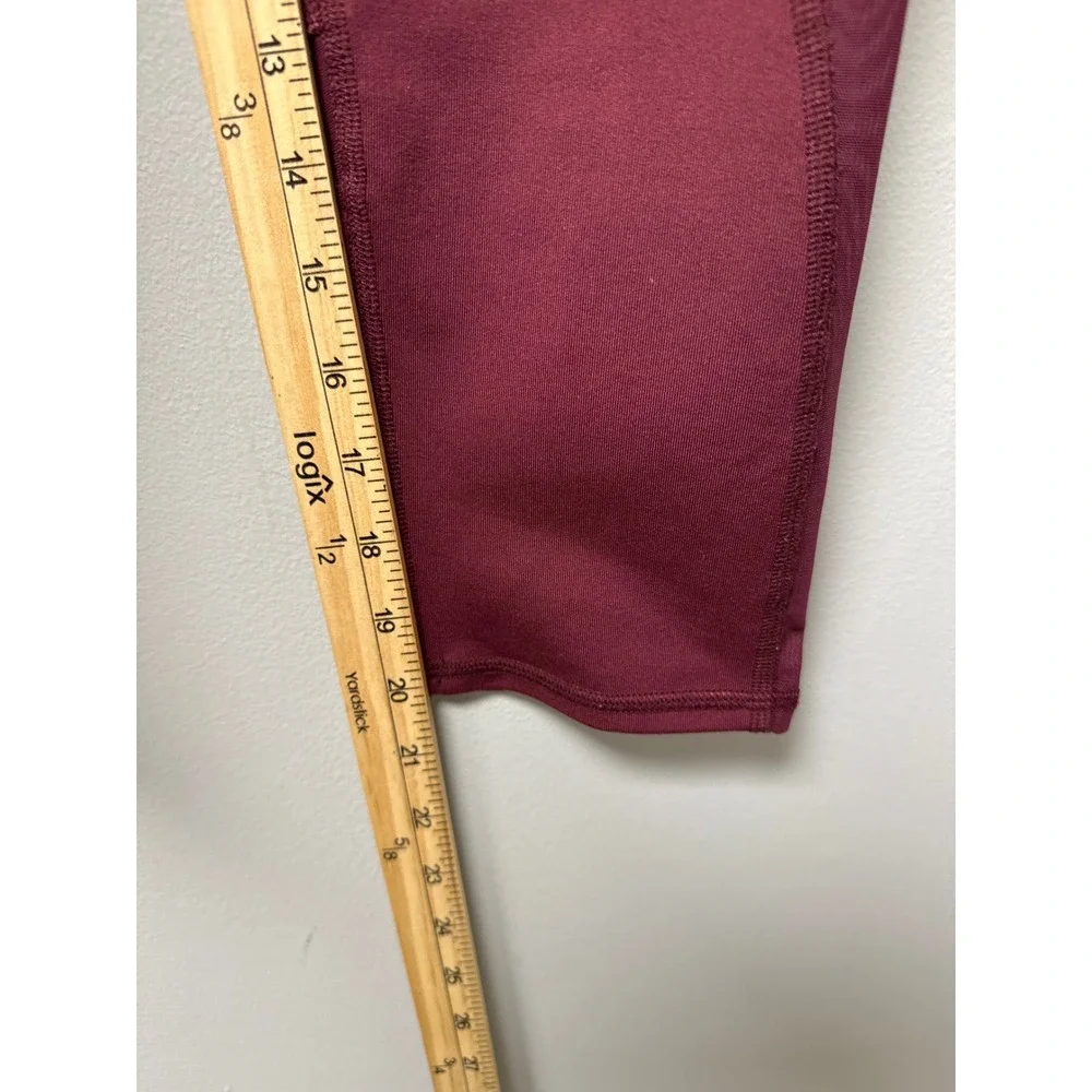 Alo Yoga High Waist Coast Capri Leggings Juneberry Womens S Activewear Gym EUC
